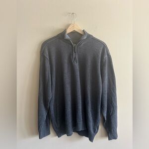 Triscots St Raphael | Men's Gray Sweater, quarter zip, size XL
